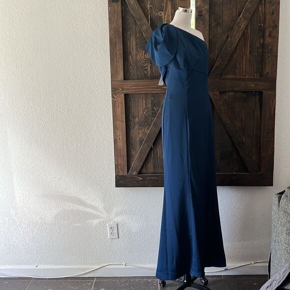 Aidan Mattox by Adrianna Papell One-Shoulder Mermaid Gown - Picture 3 of 13